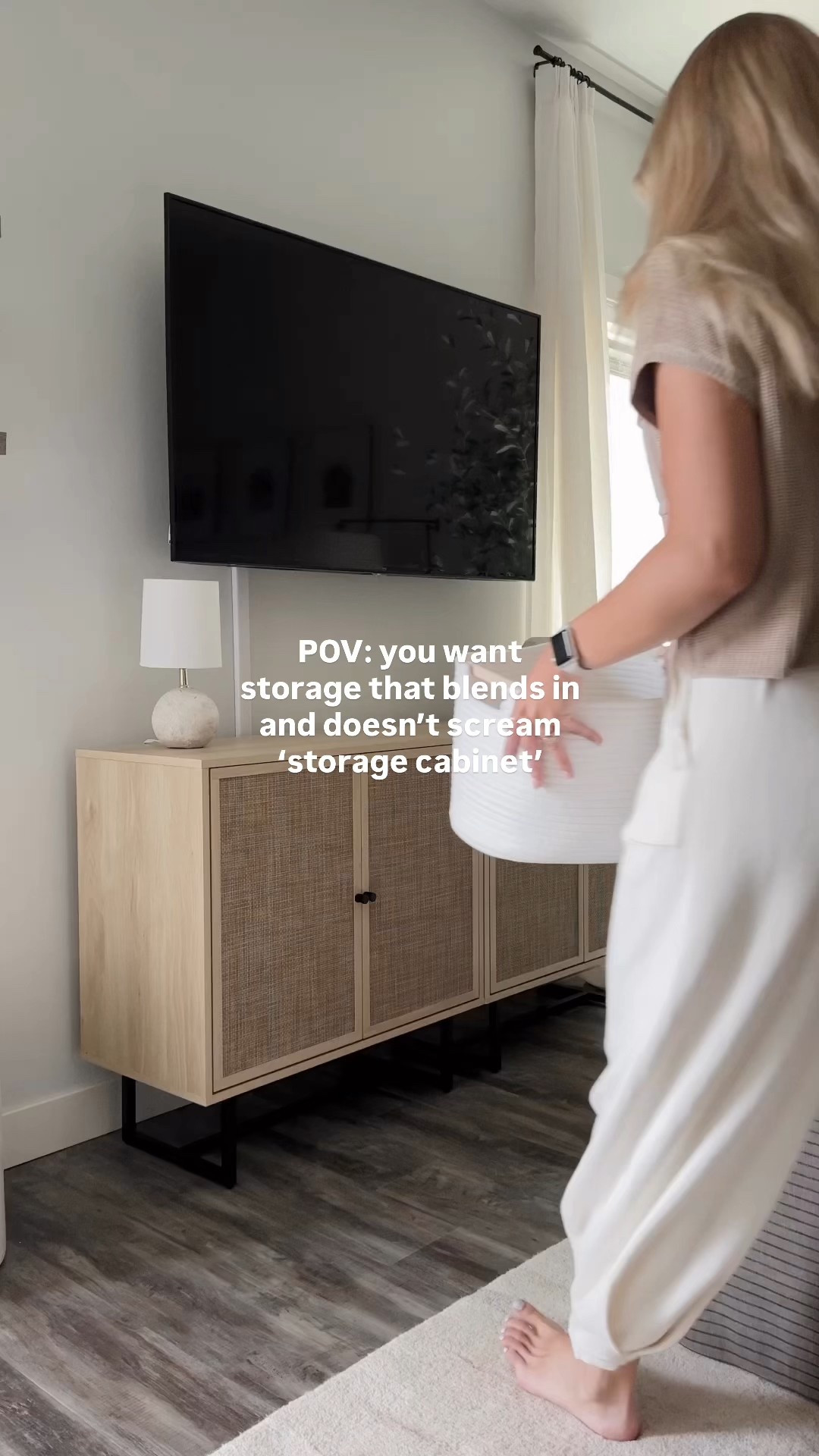 The most versatile storage cabinet I’ve ever found ✔️

In a small home, every piece has to earn its place. This cabinet gives me storage, style, and so many options for where to use it. Here are just a few:
— as a TV media console
— in an entryway to store accessories, shoes, etc
— as a dresser in a bedroom

#LTKSaleAlert #LTKHome