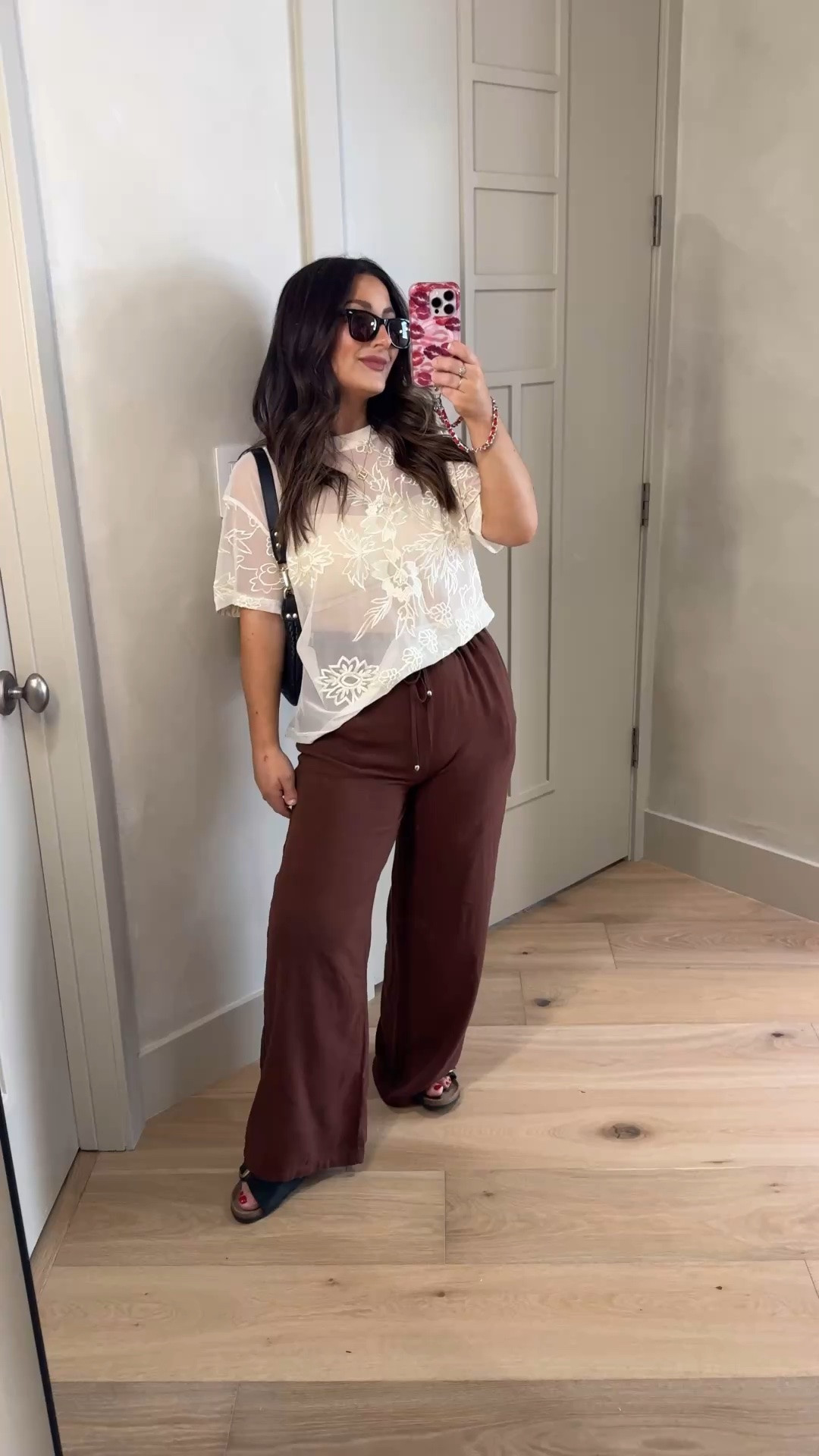 Petite friendly fashion! 
Sizing Info: 
5'0" 140lbs 

Lace top size small
Brown pants size small - needed to shrink for length 

Tank size small
Trousers size medium petite 

White cinched top size small 
Black pants size 27 short 

Brown lace top size small
Jeans size 27 

White button top size medium 
Pink linen pants size medium 

Tank with built-in bra size small, Gingham pants size medium

#LTKootd #LTKPetite #LTKSaleAlert