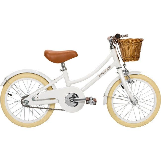 Classic Pedal Bike, White | Maisonette