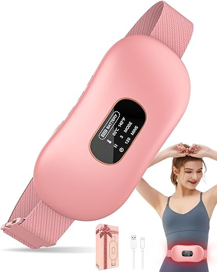 Heating Pad for Period Cramps,Upgrade Portable Heating Pad with Display&4 Timer Auto Off,Cordless... | Amazon (US)