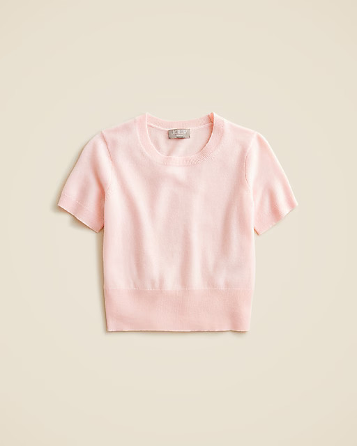 Cashmere shrunken T-shirt | J. Crew US