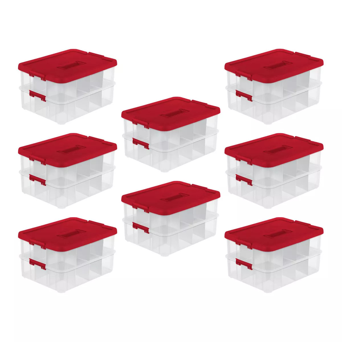 Sterilite 24 Compartment Stack and Carry Christmas Ornament Storage Box | Target