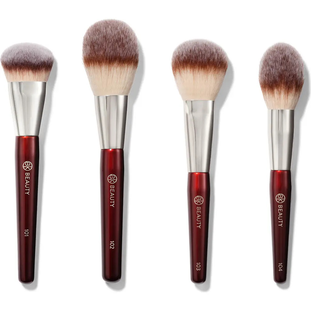 BK Beauty Essentials Collection Face Brush Set in Burgundy at Nordstrom | Nordstrom