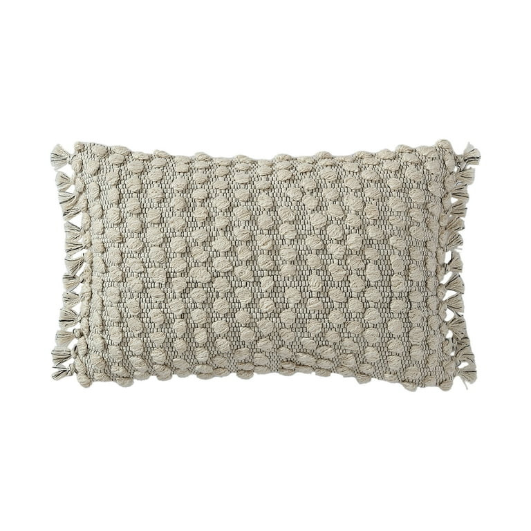 Better Homes & Gardens, Looped Dots Decorative Pillow, Oblong, 14" x 24", Black, 1 Piece - Walmar... | Walmart (US)