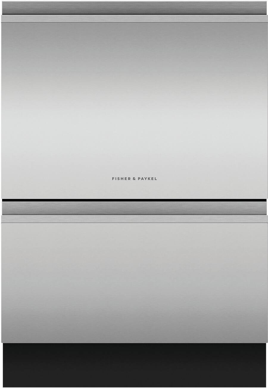 Fisher & Paykel - Top Control Built-in Double DishDrawer with 44 dBA - Stainless Steel | Best Buy U.S.