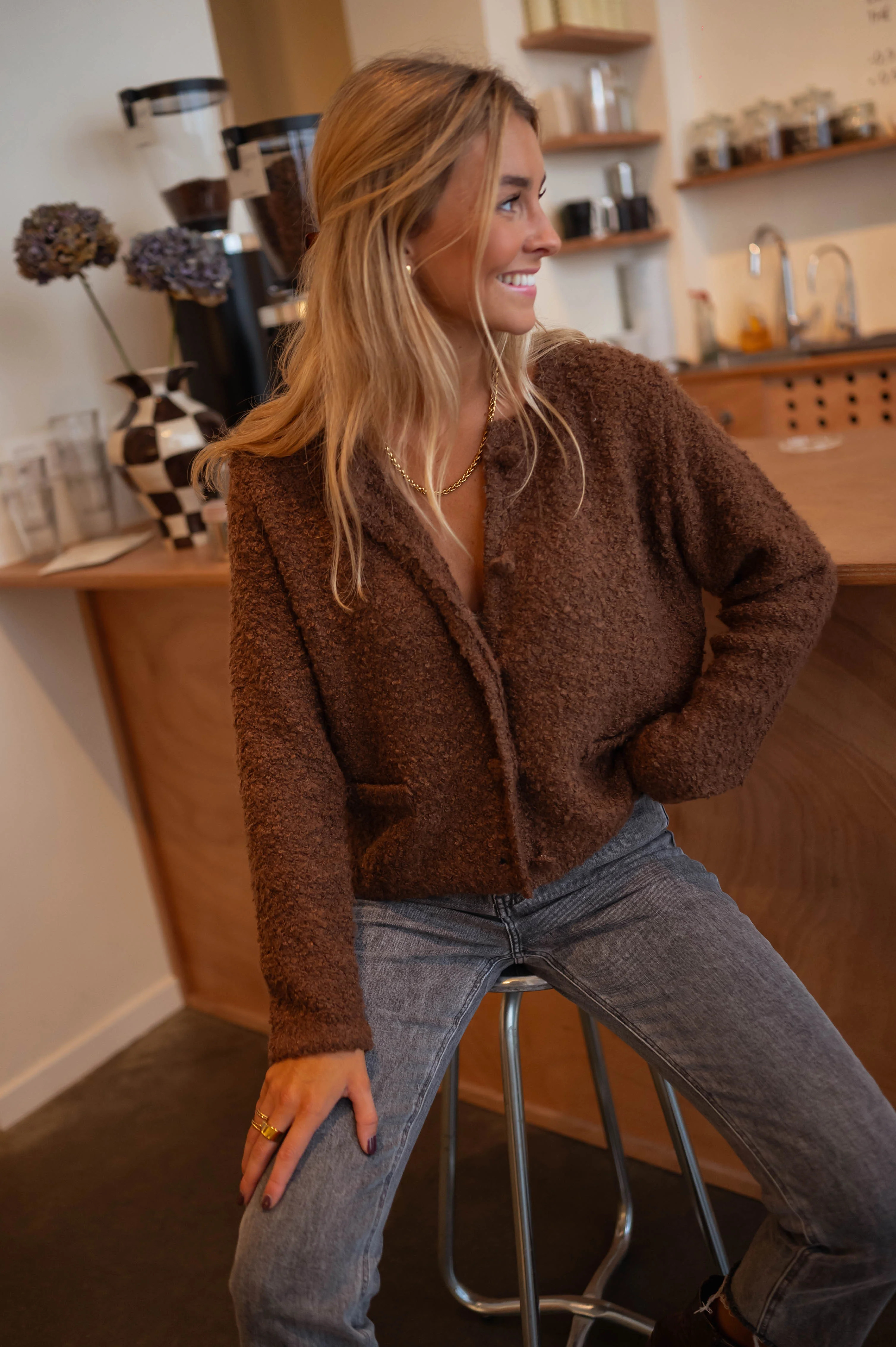 Chocolate Judoc Cardigan | Easy Clothes