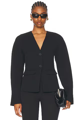 Gal Polished Crepe Blazer | FWRD 
