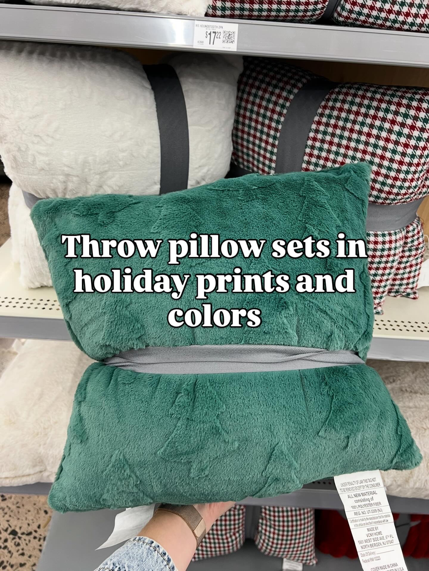 Walmart holiday throw pillow sets, several colors and prints to choose from. #walmarthome 

#LTKHome #LTKFindsUnder50 #LTKFindsUnder100