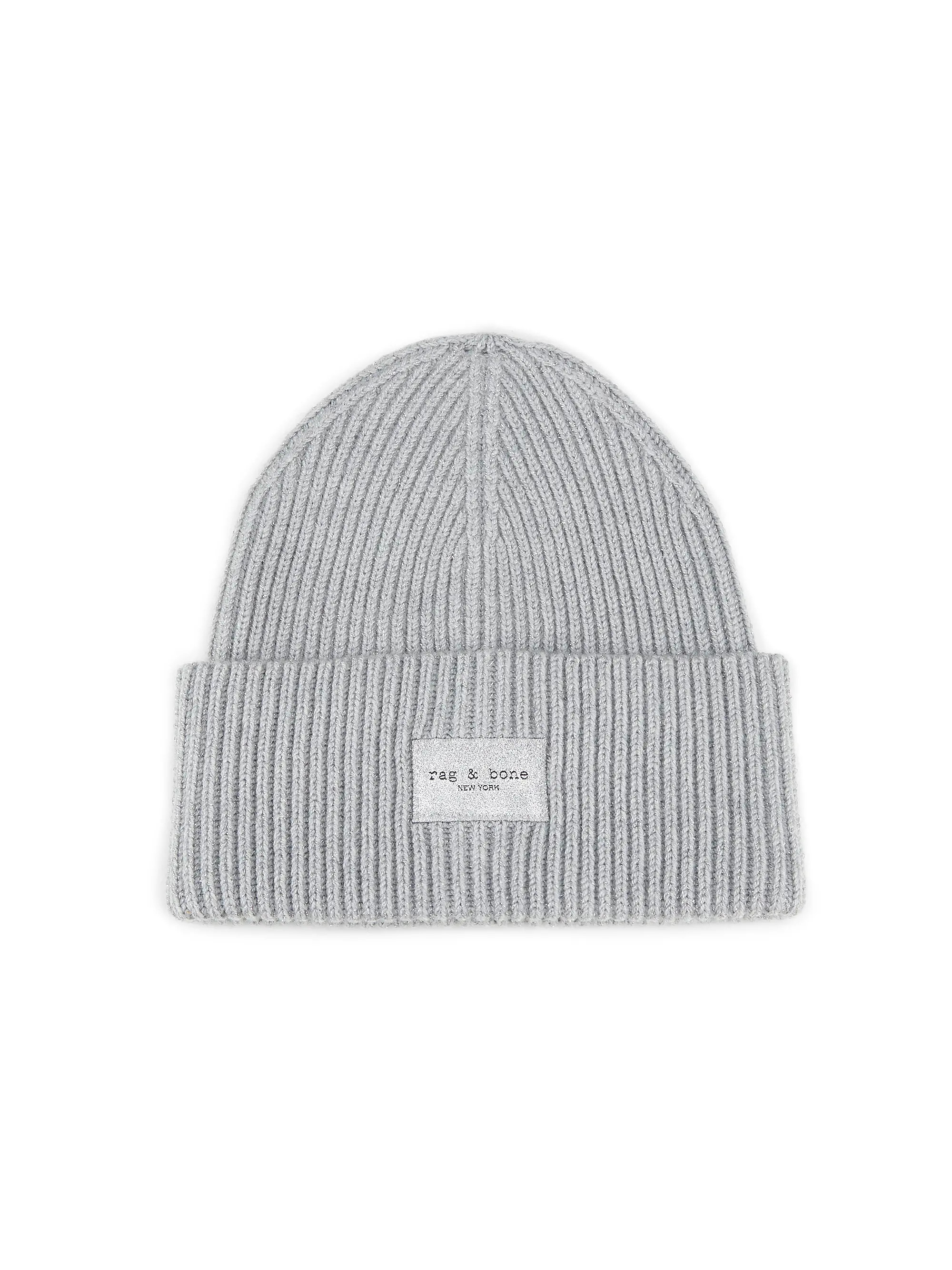 Blake Metallic Rib-Knit Wool Beanie | Saks Fifth Avenue