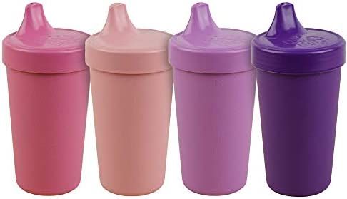 RE-PLAY 4pk - 10 oz. No Spill Sippy Cups for Baby, Toddler, and Child Feeding in Bright Pink, Blu... | Amazon (US)