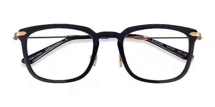 Clayton Rectangle Clear Blue Full Rim Eyeglasses | Eyebuydirect | EyeBuyDirect.com