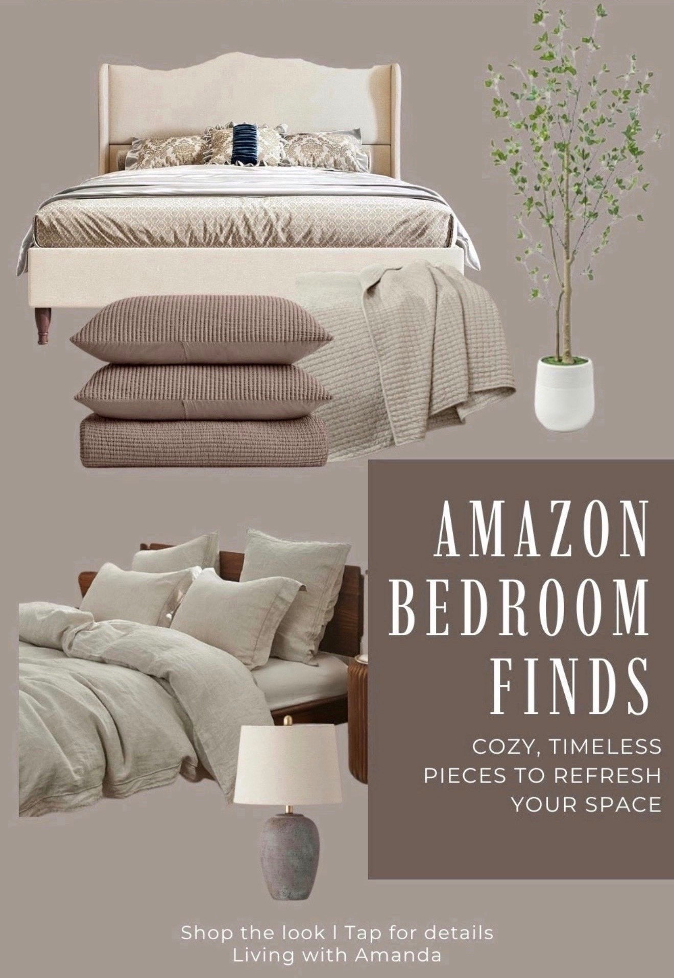 Your bedroom should be your sanctuary ✨. These Amazon finds—from chic bedding and stylish lamps to cozy accents—make it easy to refresh your space in minutes. I’ve handpicked my favorites that combine style, comfort, and budget-friendly prices. Tap to shop and bring these cozy vibes home!

•	Amazon bedroom decor
	•	Affordable bedroom makeover
	•	Cozy home accents
	•	Stylish bedding and lamps
	•	Amazon home finds

#AmazonHome #BedroomDecor #HomeStyling #CozyBedroom #AmazonFavorites #HomeInspo


Comment SHOP below to receive a DM with the link to this post on my LTK ⬇ https://liketk.it/5pTeR #ltkhome #ltksalealert #ltkseasonal

#LTKGiftGuide #LTKHoliday #LTKCyberWeek

#LTKSaleAlert #LTKGiftGuide #LTKHoliday

#LTKSeasonal #LTKHome #LTKSaleAlert

#LTKHome #LTKOver40 #LTKSaleAlert