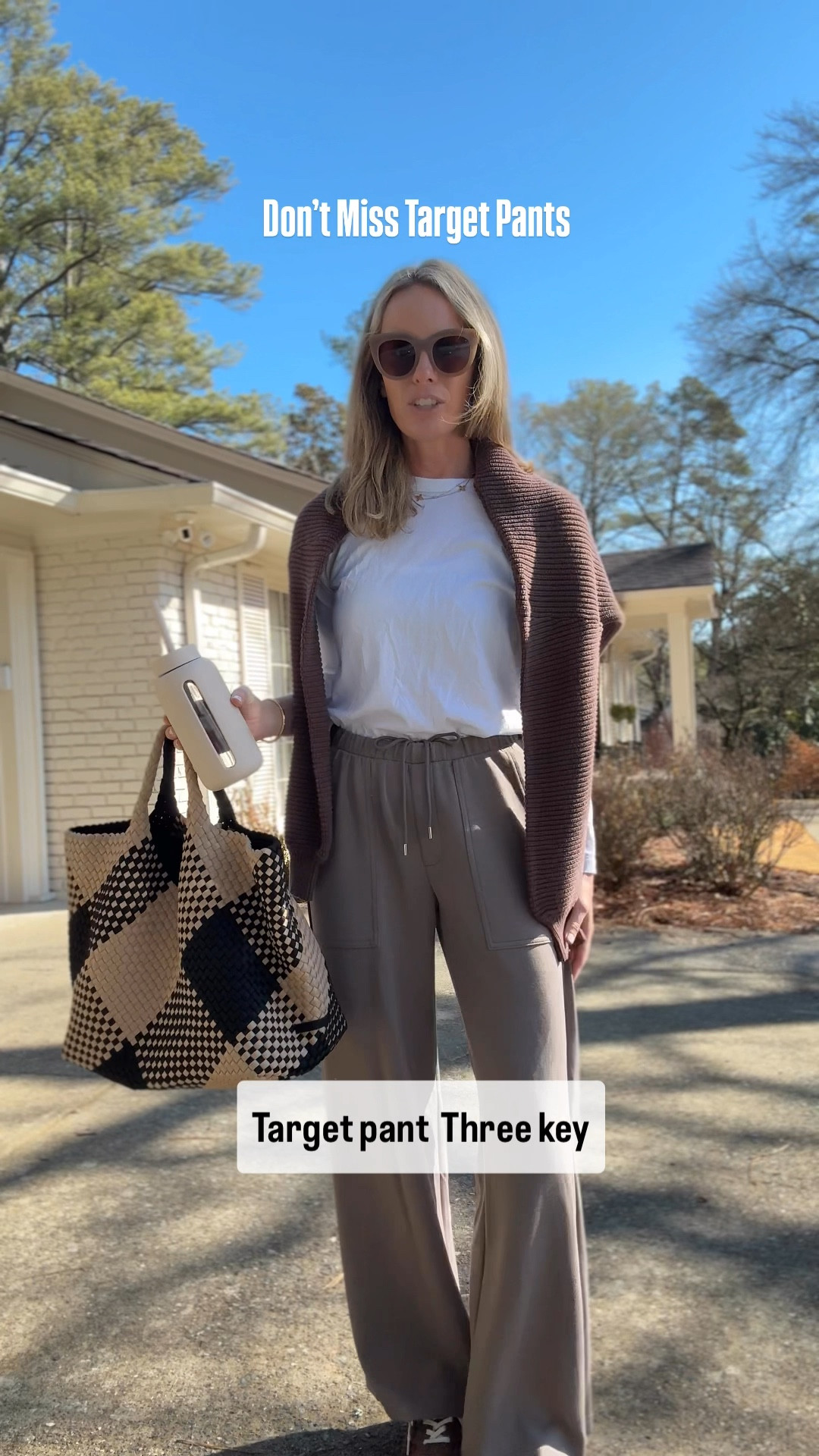Pretty Perfect Target Pants! Feel and function like a sweatpant but have 3 key elevated details that I have pointed out here! Size small. Got the matching sweatshirt but has not come in yet :) 

#LTKStyleTip #LTKFindsUnder50