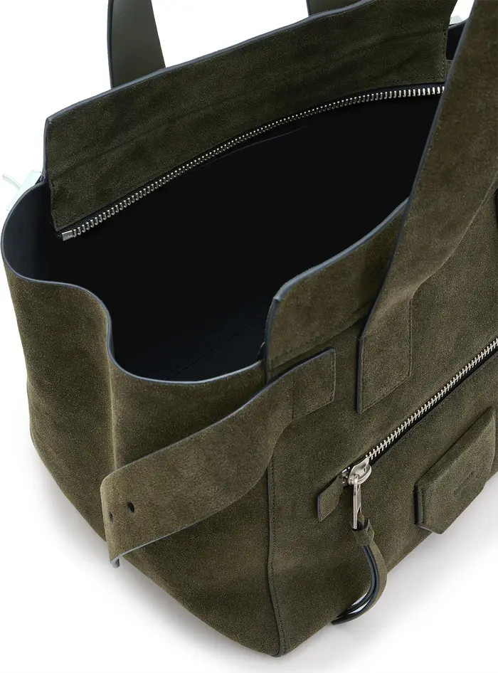 AllSaints Perez Suede Shoulder Bag | Nordstrom | Nordstrom