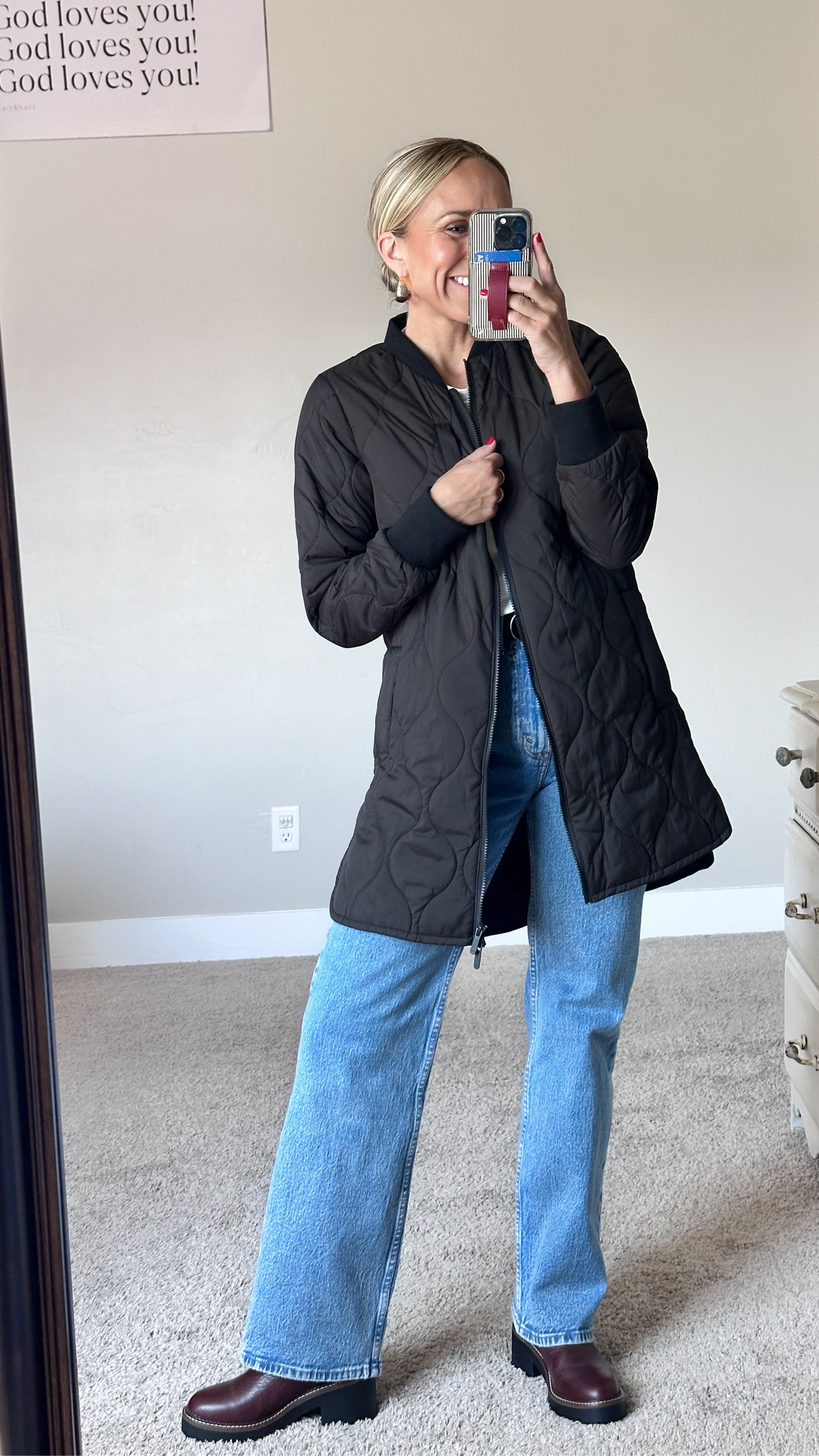 This jacket is sooo warm! Lightweight, wipeable and perfect for those busy days of running kids around. True to size!

#LTKStyleTip #LTKSeasonal