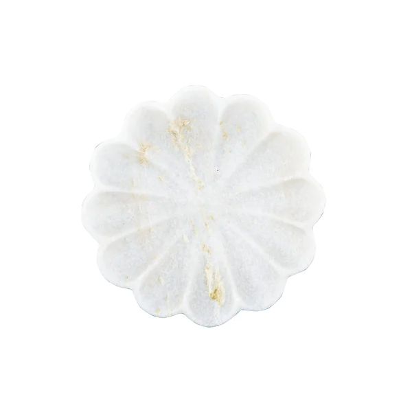 Carved Marble Flower Shape Dish - Overstock - 35221018 | Bed Bath & Beyond