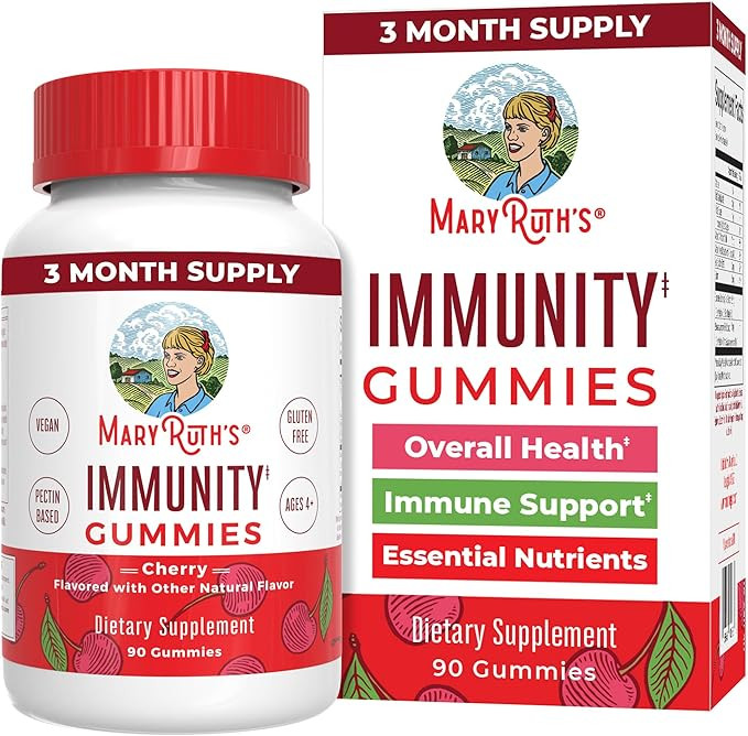 Mary Ruth's 5-1 Immunity Gummies with Elderberry for Kids & Adults | Cherry | Pectin Based | Vega... | Amazon (US)