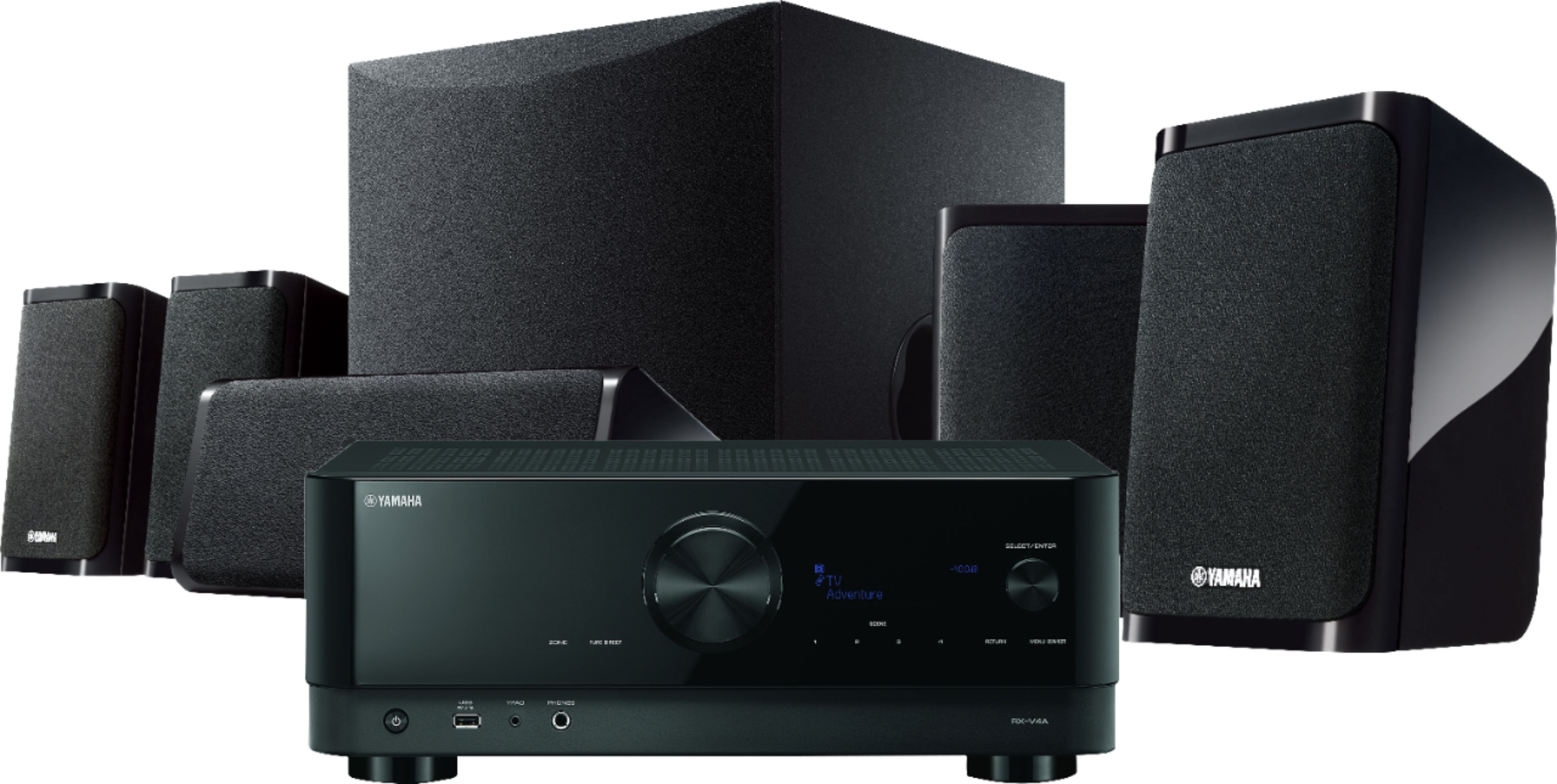 Yamaha YHT-5960 Premium All-in-One Home Theater System with 8K HDMI and Wi-Fi Black YHT-5960UBL -... | Best Buy U.S.