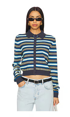 LIONESS Awakening Cardigan in Navy Stripe from Revolve.com | Revolve Clothing (Global)