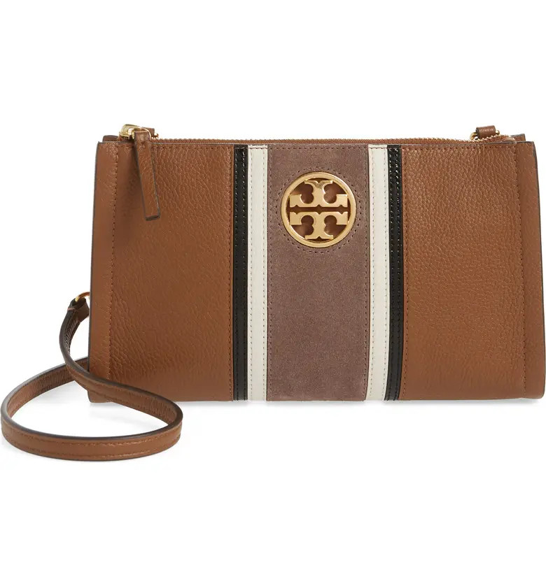 Carson Stripe Leather Crossbody Bag | Nordstrom