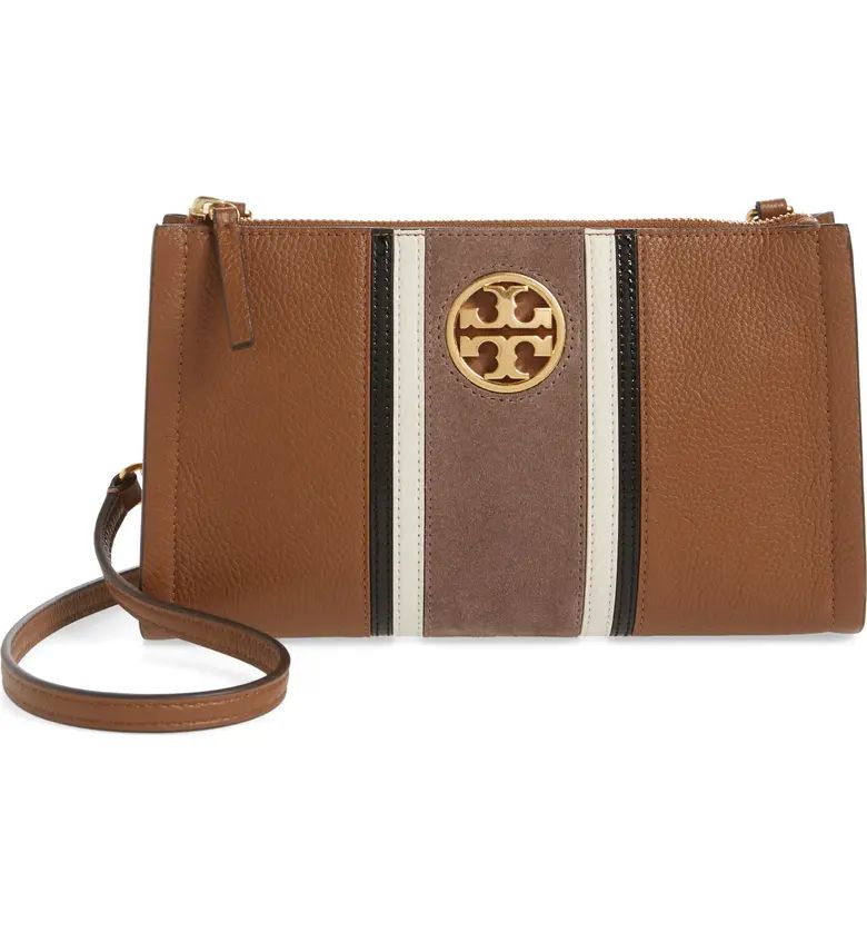 Carson Stripe Leather Crossbody Bag | Nordstrom