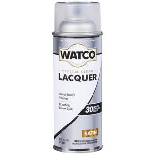 Watco 11.25 oz. Clear Satin Lacquer Wood Finish Spray 63281 - The Home Depot | The Home Depot