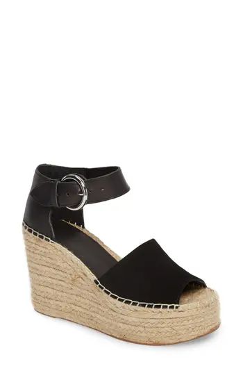 Women's Marc Fisher Ltd Alida Espadrille Platform Wedge, Size 5 M - Black | Nordstrom