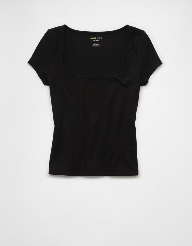 AE Hey Baby Square Neck T-Shirt | American Eagle Outfitters (US & CA)