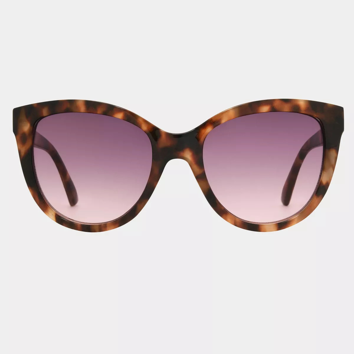 Women's Plastic Cateye Sunglasses with Gradient Lenses - Universal Thread™ Brown/Tortoise Print | Target
