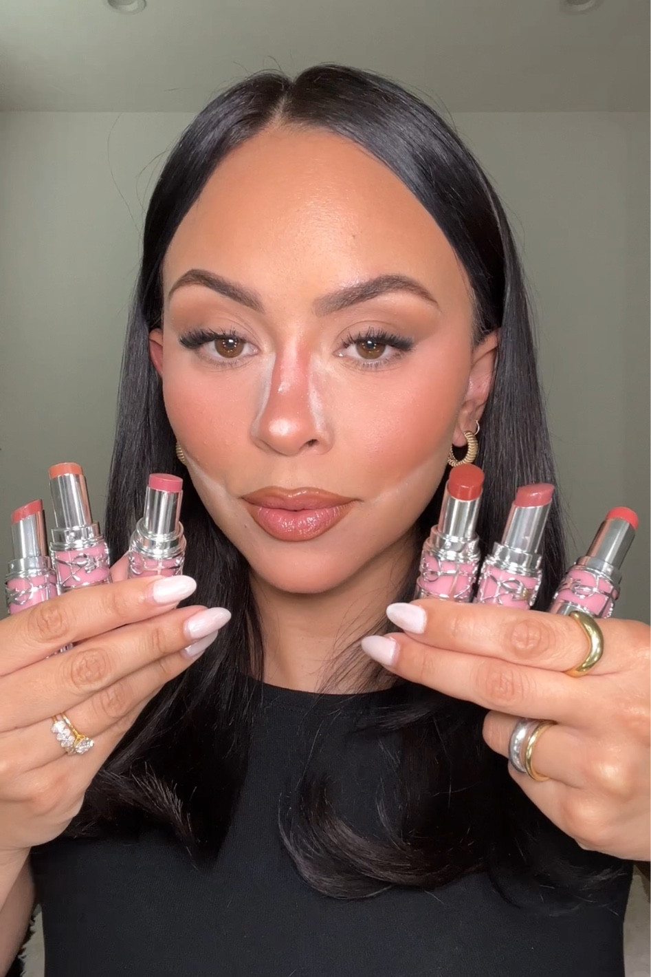 


+ 204 MELTED HONEY  
+ 44 NUDE LAVALLIERE
+ 201 ROSEWOOD BLUSH
+ 122 CARAMEL SWIRL
+ 15 SHOWCASING NUDE
+ 202 PEACHY GLOW 

#LTKFindsUnder50 #LTKVideo #LTKBeauty