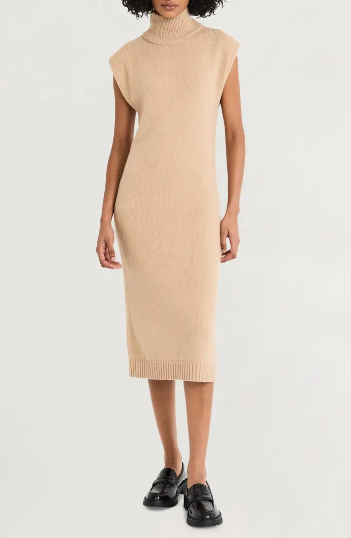 Luxely Cap Sleeve Turtleneck Sweater Dress | Nordstrom | Nordstrom