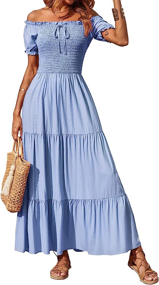 Blue Smock Top Maxi Dress  | Amazon (US)