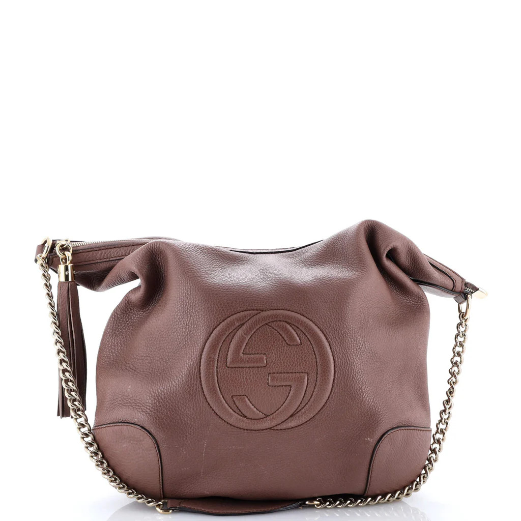 Soho Chain Hobo Leather Medium | Rebag