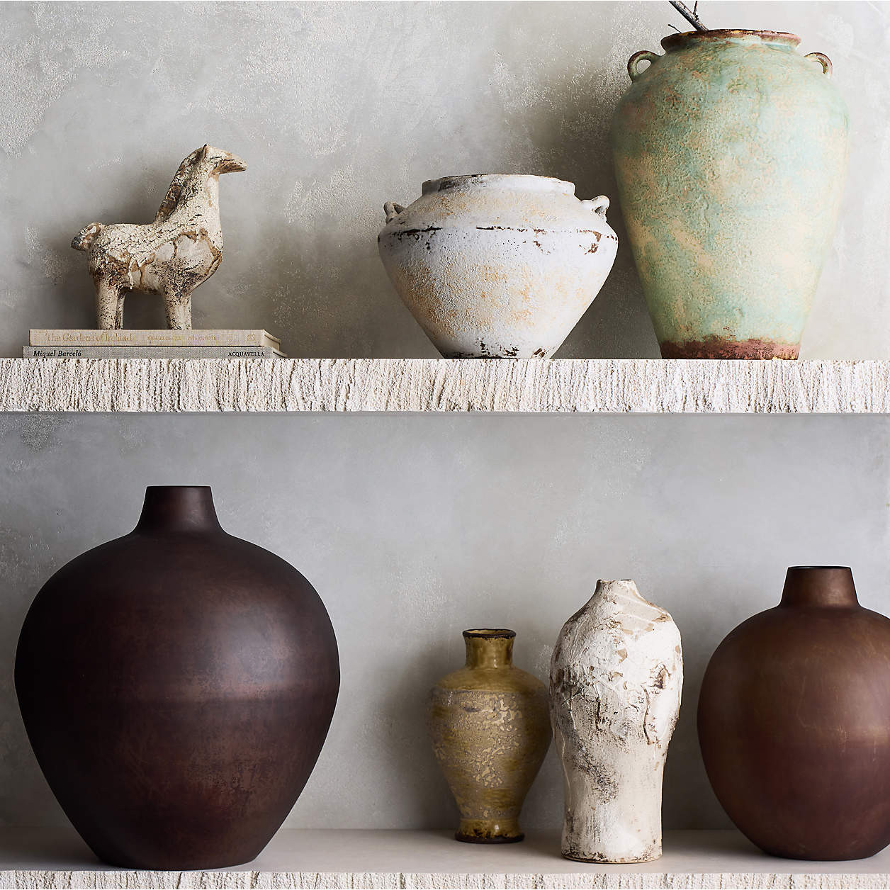 Apone Large Iron Vase 18" + Reviews | Crate & Barrel | Crate & Barrel