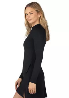 Yogalicious Women's Long Sleeve All Day Solid Tech Top | Belk