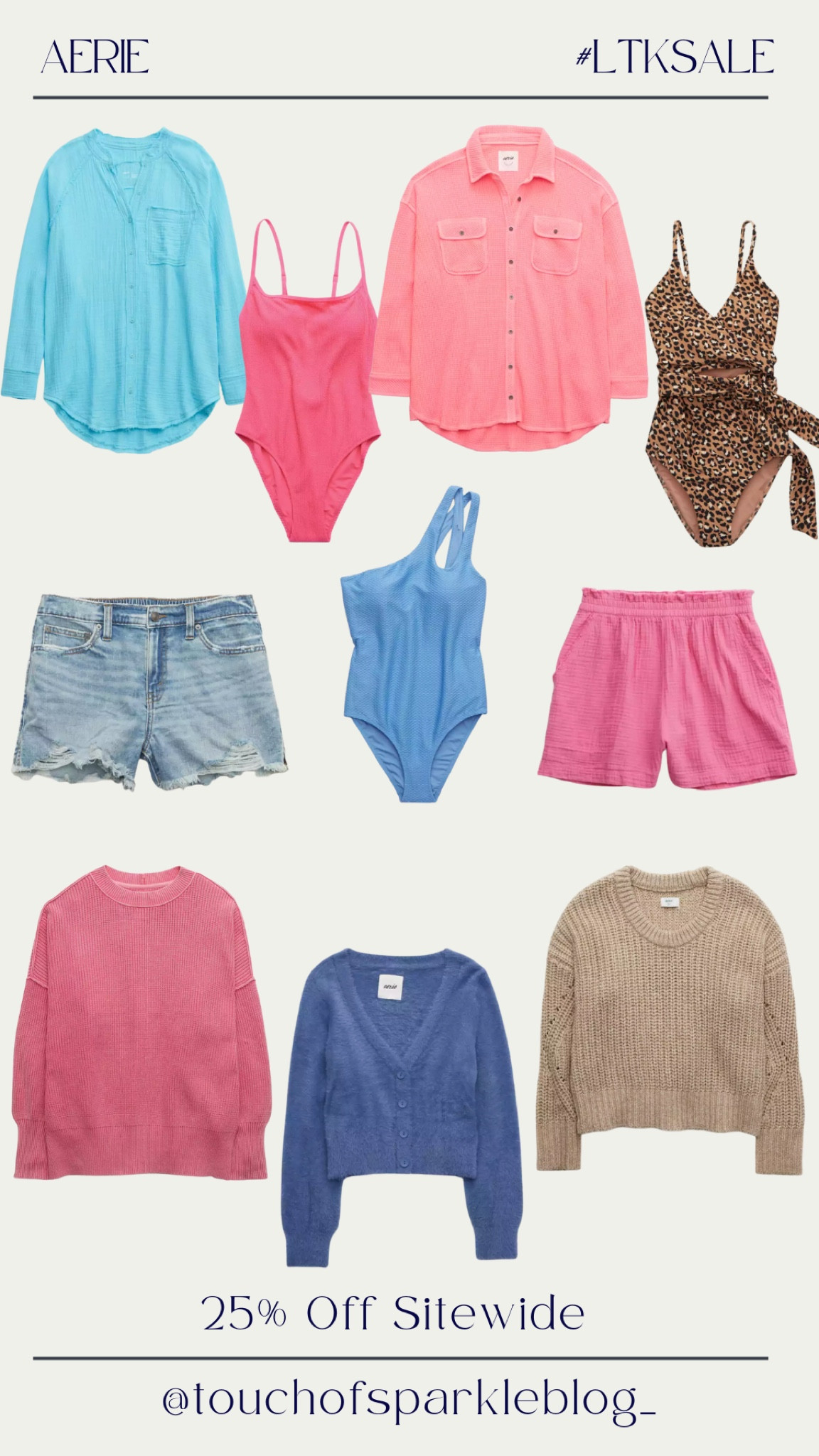 LTK Sale is Here! 

Aerie has 25% off sitewide! 

#LTKstyletip #LTKSale #LTKsalealert
