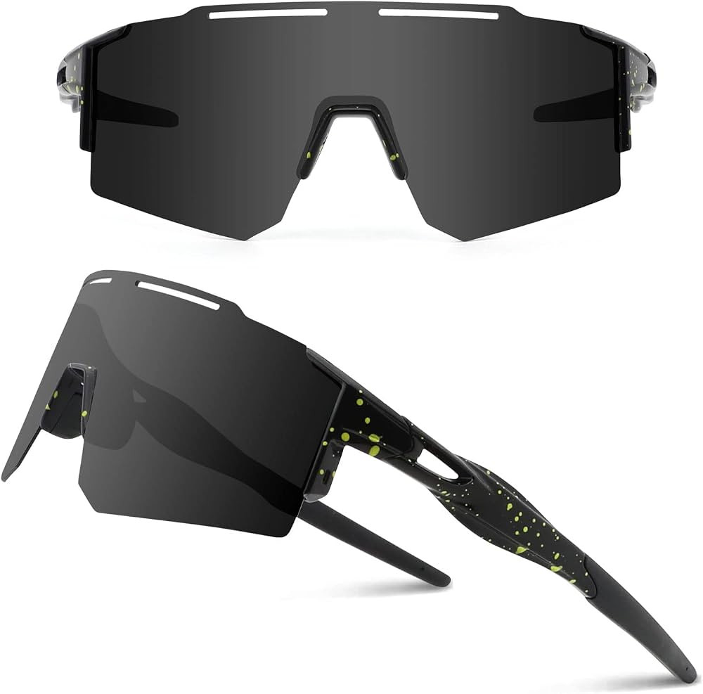 Ukoly Cycling Sunglasses for Men Women with 3 Interchangeable Lenses, Polarized Sports Sunglasses... | Amazon (US)
