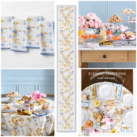 Dream for spring? Check out new Bridgerton table linens from William Sonoma inspired by the popular Netflix drama Bridgerton.  The elegant chintzes and floral motifs will elevate any table with  a regal feel  and a touch of romantic spring.  Textiles are OEKO-TEX® certified—safe from 1000+ harmful substances. Machine-washable. #Valentine’sDay #tablelinens

#LTKSeasonal #LTKhome #LTKGiftGuide