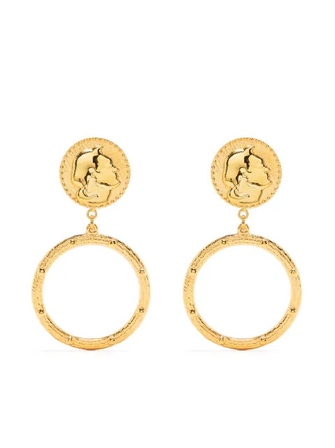 Coin hoop earrings | Farfetch (US)