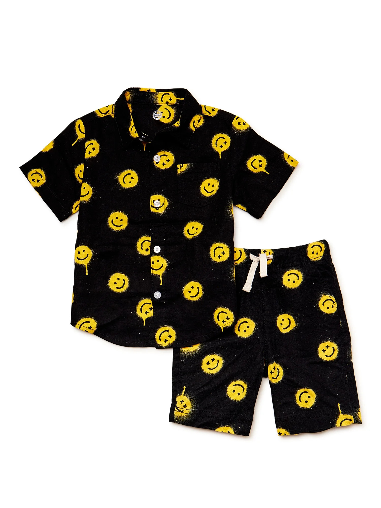 Wonder Nation Toddler Boy's Short Sleeve Set, 2 Piece, Sizes 12 Months - 5T | Walmart (US)