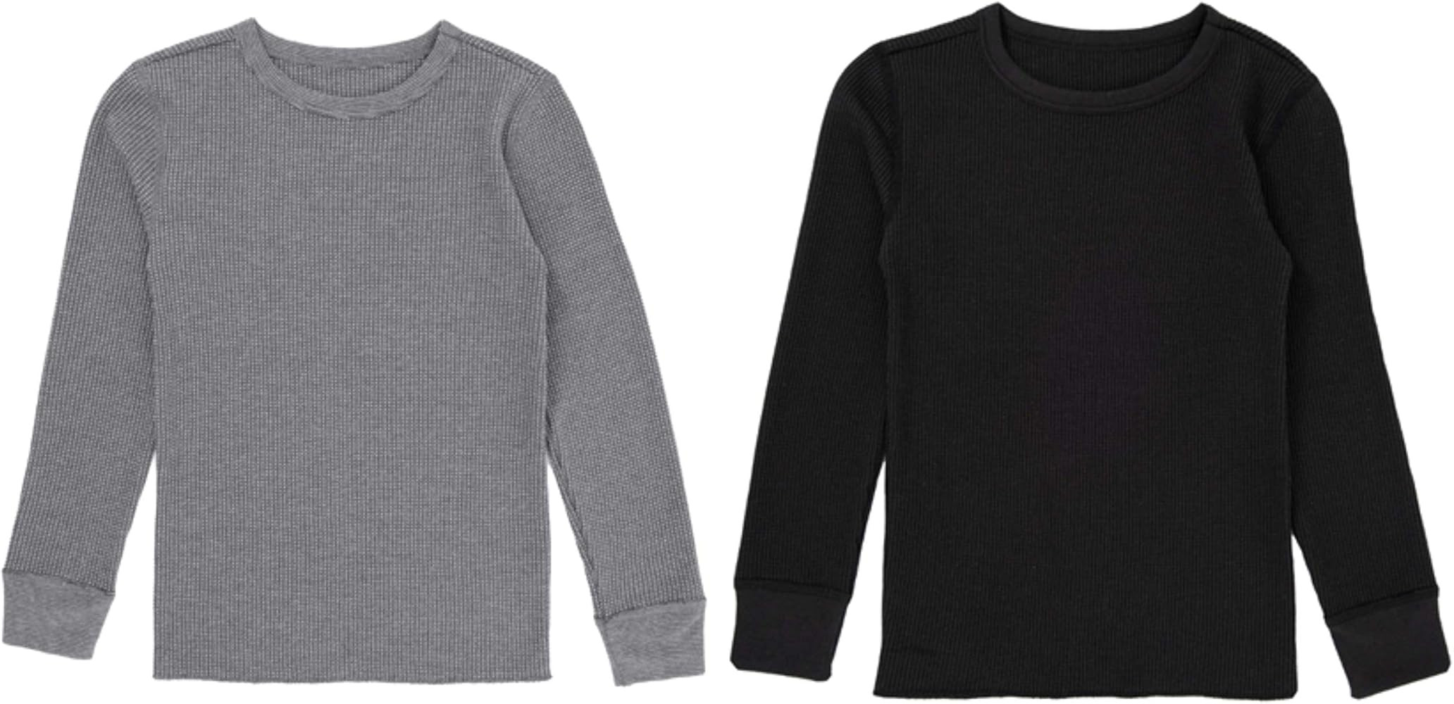 Fruit of the Loom boys Premium 2-pack Thermal Waffle Crew Top | Amazon (US)