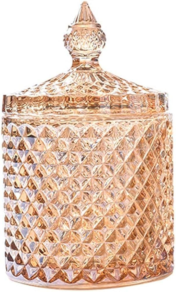 Rainie Love Home Basic Food Storage Organization Set-Crystal Diamond Faceted Jar with Crystal Lid... | Amazon (US)