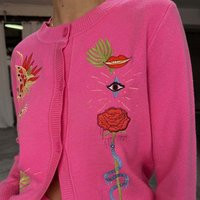 Women's Enchanted Cardigan in Pink, Size Large by Never Fully Dressed | Never Fully Dressed (UK & IE)