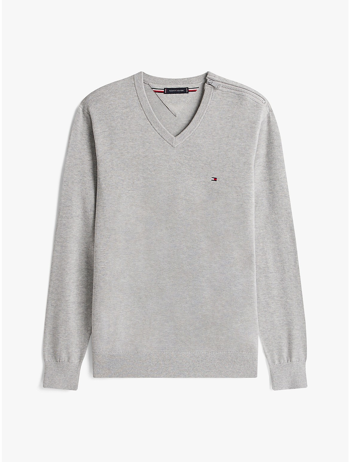 Tommy Hilfiger Men's Classic V-Neck Sweater - Grey - S | Tommy Hilfiger (US)