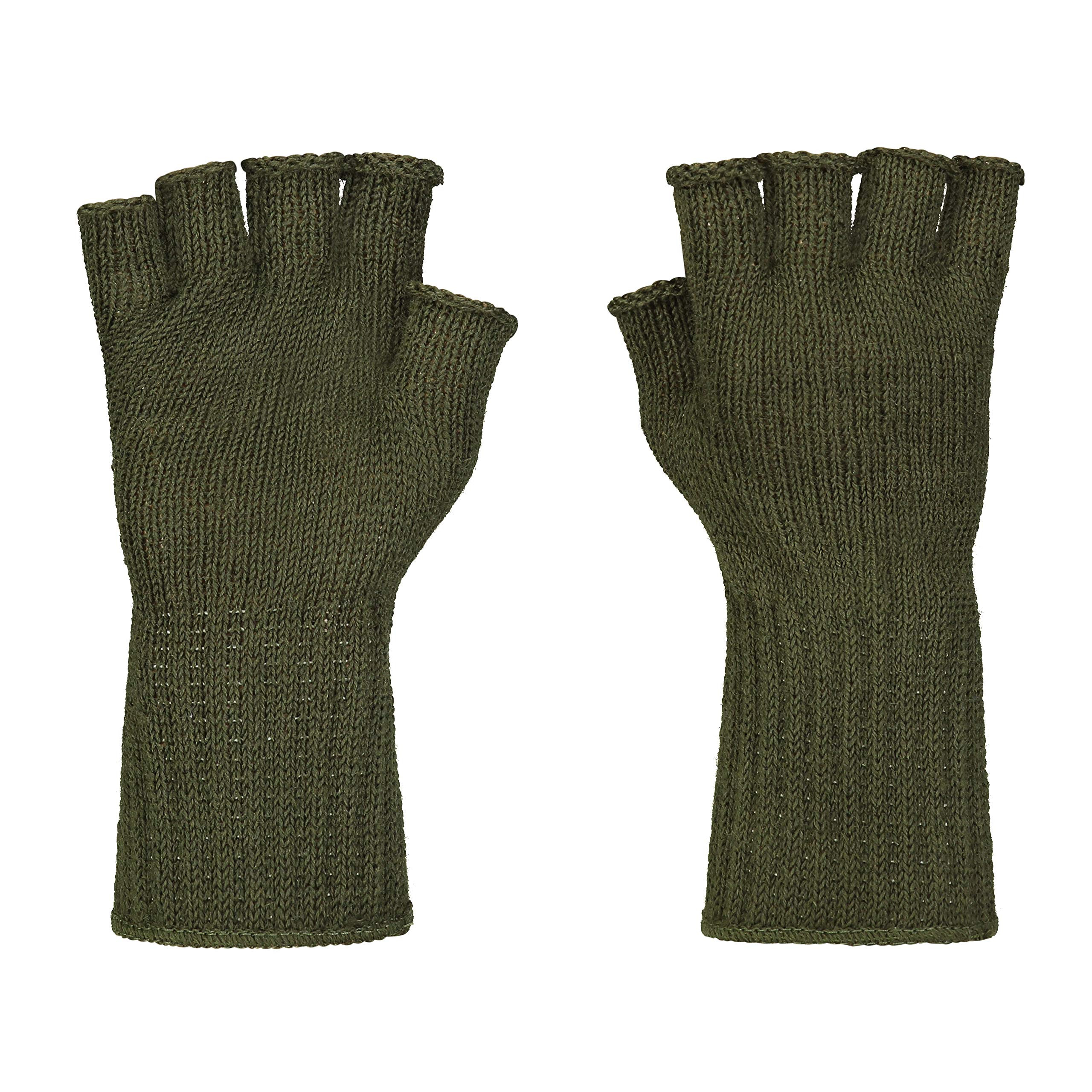 GI Wool Fingerless Gloves, Half Finger Outdoor Tactical Glove Insert for Hunting & Hiking, MADE I... | Amazon (US)