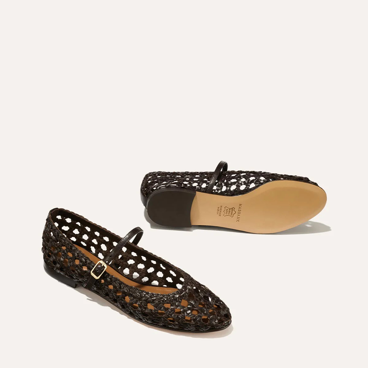 The Demi Jane - Espresso Woven Leather | Margaux