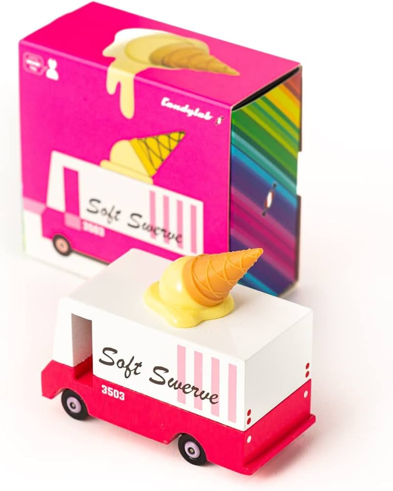 Candylab Toys - Wooden Cars and Vintage Toys for Kids - Candycar Food Truck and Stand Collection ... | Amazon (US)