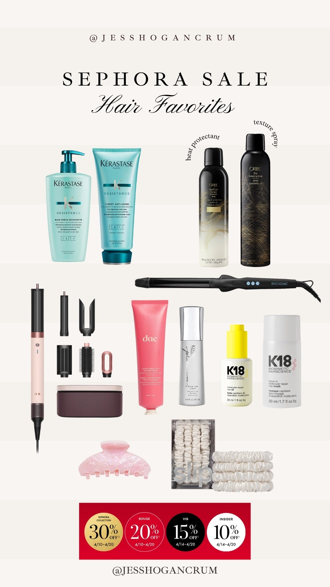 hair care favorites that are included in the sephora sale - save up to 20% (depending on what tier you are) site wide with code SPRINGSALE 

hair care, hair favorites, texture spray, shampoo, conditioner, on sale, beauty favorites, curling iron, hair tools 

#LTKgrwm #LTKSaleAlert #LTKBeauty