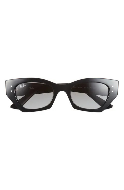 Ray-Ban Zena 52mm Geometric Sunglasses in Black at Nordstrom | Nordstrom