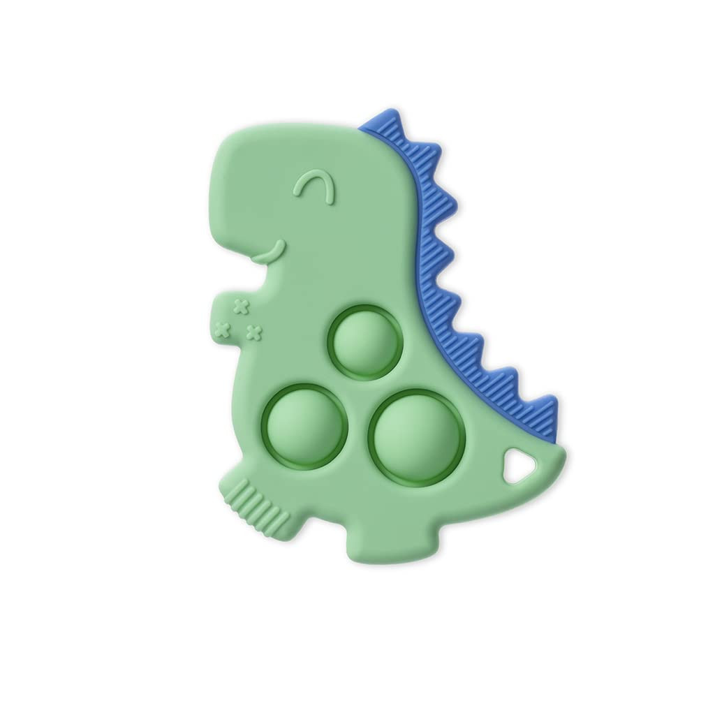 Itzy Ritzy Pop Sensory Silicone Popper with Raised Textures to Soothe Sore Gums, Dinosaur | Amazon (CA)
